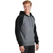 Sport-Tek Raglan Colorblock Pullover Hooded Sweatshirt. | https://www.bestnamebadges.com