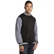 Sport-Tek Fleece Letterman Jacket. | https://www.bestnamebadges.com
