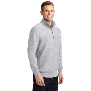 Sport-Tek Super Heavyweight 1/4-Zip Pullover Sweatshirt. | https://www.bestnamebadges.com