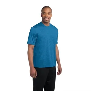 Sport-Tek Heather Contender Tee. | https://www.bestnamebadges.com