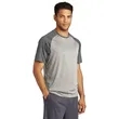 Sport-Tek Heather-On-Heather Contender Tee. | https://www.bestnamebadges.com