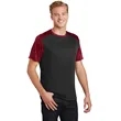 Sport-Tek CamoHex Colorblock Tee. | https://www.bestnamebadges.com
