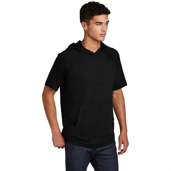 Sport-Tek PosiCharge Tri-Blend Wicking Short Sleeve Hoodie.