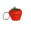 Strawberry Shaped Squeeze Stress Reliever Keychain | https://www.bestnamebadges.com