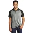 Sport-Tek PosiCharge RacerMesh Raglan Heather Block Polo. | https://www.bestnamebadges.com