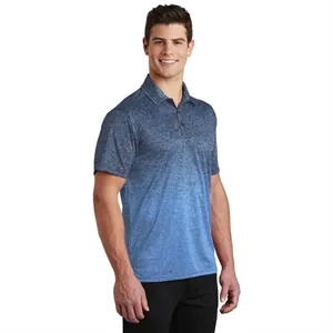 Sport-Tek Ombre Heather Polo. | https://www.bestnamebadges.com