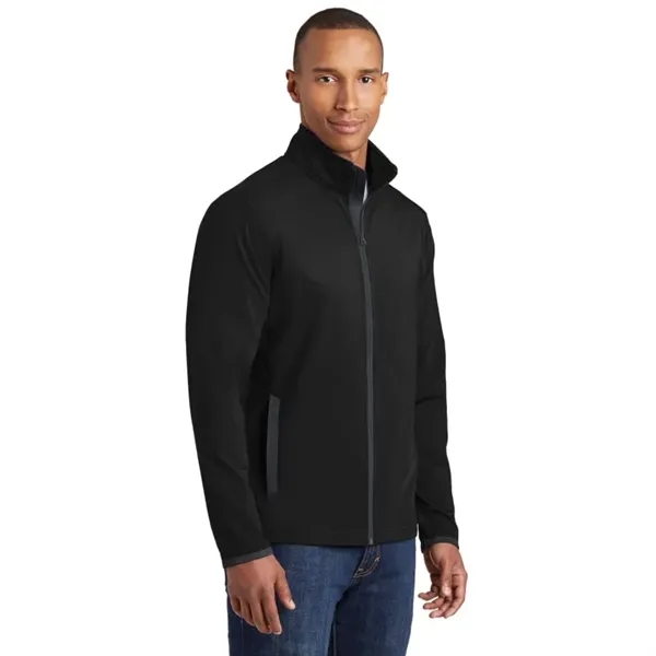Sport-Tek Sport-Wick Stretch Contrast Full-Zip Jacket.