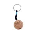 Floating Wood Cork Ball Keychain | https://www.bestnamebadges.com