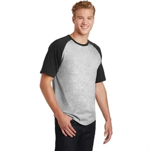 Sport-Tek Short Sleeve Colorblock Raglan Jersey. | https://www.bestnamebadges.com