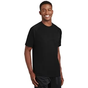 Sport-Tek Dry Zone Short Sleeve Raglan T-Shirt. | https://www.bestnamebadges.com