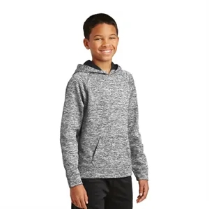 Sport-Tek Youth PosiCharge Electric Heather Fleece Hooded... | https://www.bestnamebadges.com