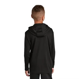 Sport-Tek Youth PosiCharge Competitor Hooded Pullover. | https://www.bestnamebadges.com