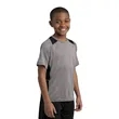Sport-Tek Youth Heather Colorblock Contender Tee. | https://www.bestnamebadges.com
