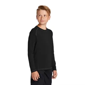 Sport-Tek-Youth-Long-Sleeve-Rashguard-Tee-