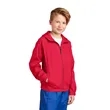 Sport-Tek Youth Hooded Raglan Jacket. | https://www.bestnamebadges.com