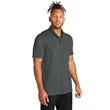 Mercer+Mettle Stretch Pique Full-Button Polo | https://www.bestnamebadges.com