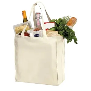 Port Authority Ideal Twill Over-the-Shoulder Grocery Tote. | https://www.bestnamebadges.com