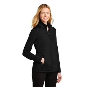 Port Authority Women's Grid Fleece Jacket. | https://www.bestnamebadges.com