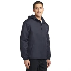 Port Authority Hooded Charger Jacket. | https://www.bestnamebadges.com