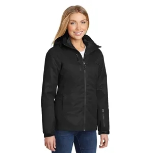 Port Authority Women's Vortex Waterproof 3-in-1 Jacket. | https://www.bestnamebadges.com