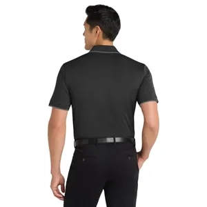 Port Authority Dry Zone UV Micro-Mesh Tipped Polo. | https://www.bestnamebadges.com