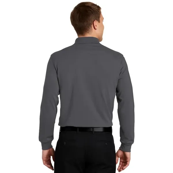 Port Authority Rapid Dry Long Sleeve Polo.