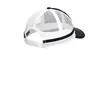 Port Authority Two-Stripe Snapback Trucker Cap. | https://www.bestnamebadges.com