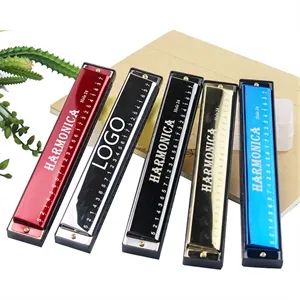 24 Holes C Key Harmonica