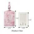 Marble Luggage Tag | https://www.bestnamebadges.com