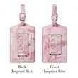 Marble Luggage Tag | https://www.bestnamebadges.com
