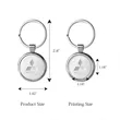 Round Satin Metal Keychain | https://www.bestnamebadges.com