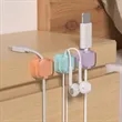 Magnetic Transparent Adhesive Cable Organizer for Desk | https://www.bestnamebadges.com