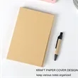 Multifunctional Kraft Paper Sticky Note Set With Pen Ruler | https://www.bestnamebadges.com
