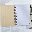 Bamboo Spiral Notebook with Elastic Band, Eco-Friendly Cover | https://www.bestnamebadges.com