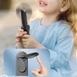 Mini Handheld Fan Power Bank and Display for Outdoor Use | https://www.bestnamebadges.com