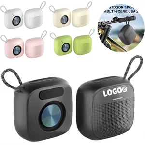 Macaron Style Mini Wireless Bluetooth Speaker With Strap
