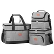 Insulated Lunch Bag With Double Compartment And Strap | https://www.bestnamebadges.com