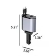 15W Retractable 4-In-1 Fast Charging Car Charger Adapter | https://www.bestnamebadges.com