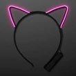EL Wire Cat Ears Headband | https://www.bestnamebadges.com