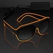 Neon Look Aviator EL Shades | https://www.bestnamebadges.com