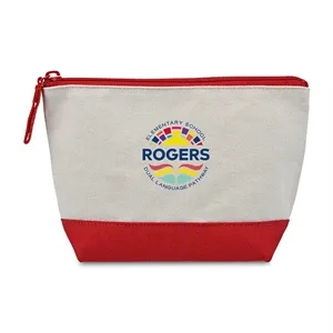 Canvas Zippered Pouch | https://www.bestnamebadges.com