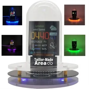 Versatile Smart LCD Screen Mood Lighting Nixie Tube Clock