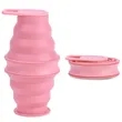 16.9Oz. Portable Collapsible  Silicone Water Bottles | https://www.bestnamebadges.com