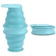 16.9Oz. Portable Collapsible  Silicone Water Bottles | https://www.bestnamebadges.com