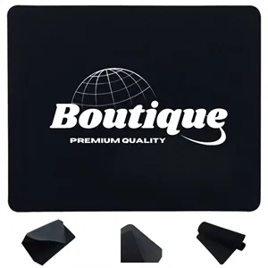 Office Mouse Mat Pad Non-Slip Rubber Black
