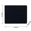Office Mouse Mat Pad Non-Slip Rubber Black | https://www.bestnamebadges.com