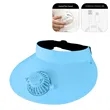 Adjustable Portable Fan Cap for Outdoor Adventures | https://www.bestnamebadges.com