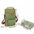 Waterproof 2 Wine Bottle Pockets Portable Picnic Beach Bag | https://www.bestnamebadges.com