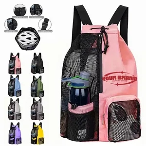 Black Custom Sports Travel Fitness Waterproof Backpack Bags