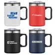 14oz. Double Wall SS / PP Campfire Mug with Clear Lid | https://www.bestnamebadges.com